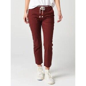 Sundry Le Soleil Pant Cotton Crop Belt Teakwood Women's Size 26